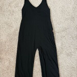 Lunya Black jumpsuit organic puma cotton